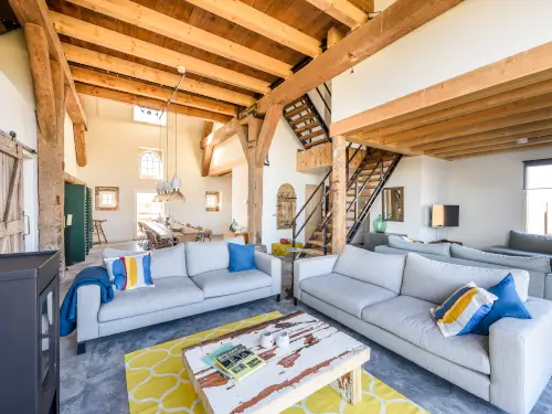 Luxe vakantiehuis met grote tuin nabij zon, zee & strand