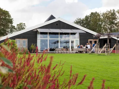 Luxe vakantiehuis met bar en natuurlijk zwembad