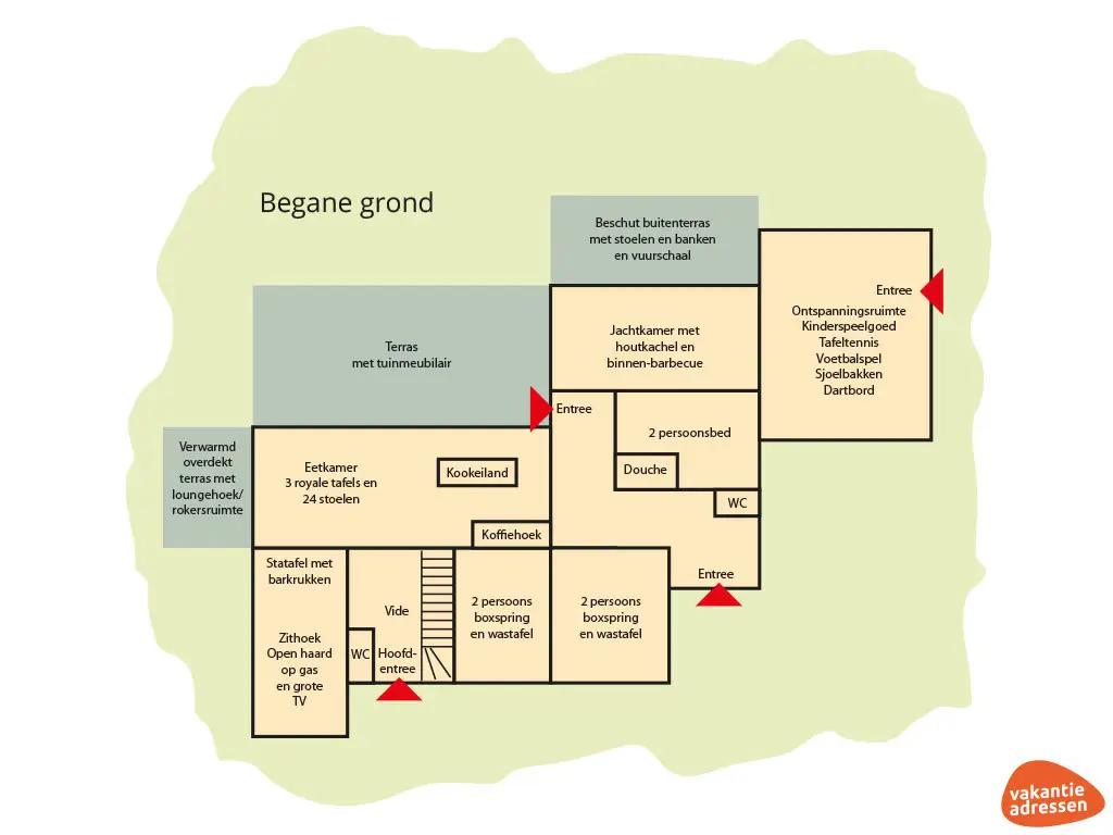 Vakantieadressen accommodatie afbeelding